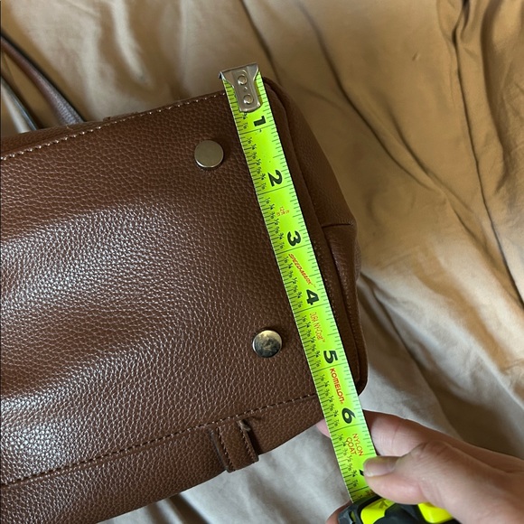 Dana Buchman Brown Faux Leather Tote Bag - Picture 13 of 16